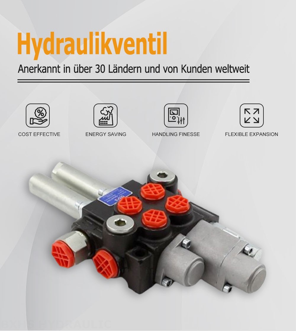 P40 schwimmend Kabel 2 Steuerkolben Monoblock-Wegeventil